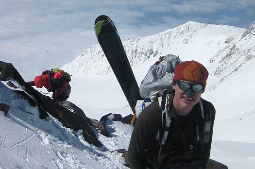 Caleb thinking he might finally get a Denali summit and not have to do the West Buttress again.