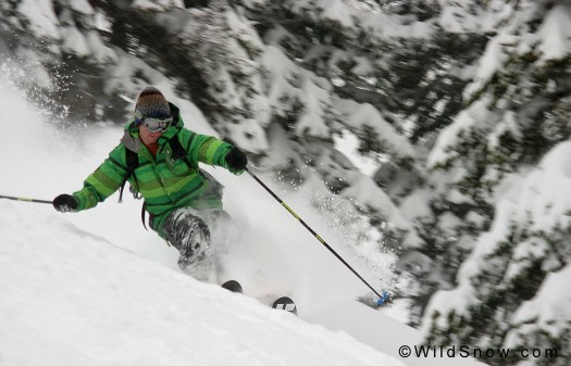 Colorado powder skiing.