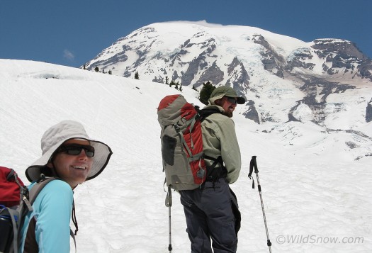 Family climb on Mount Rainier