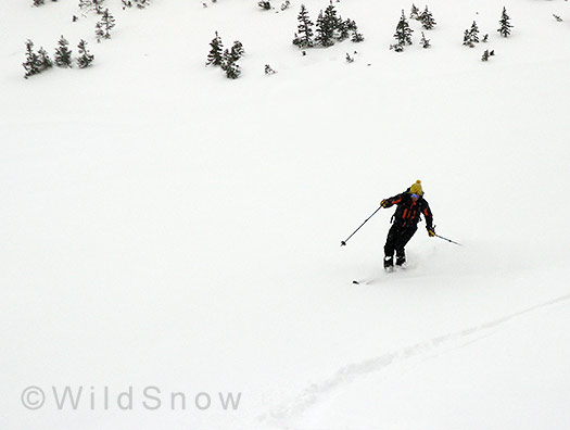 Backcountry skiing in Colorado.