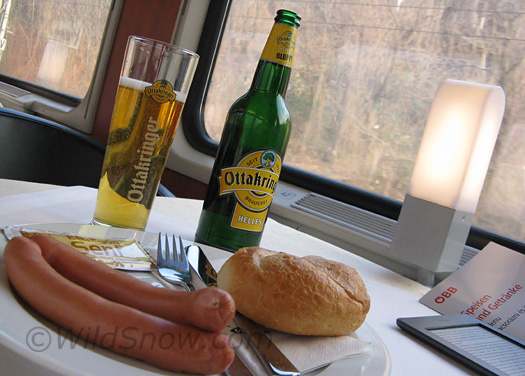 Returning to the Tirol from Italy had to be celebrated. At this point, the train ride didn't seem quite so slow.