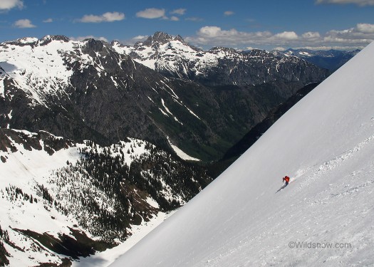 Andy Backcountry skiing on Hurry Up Peak in the Cascade Mountains