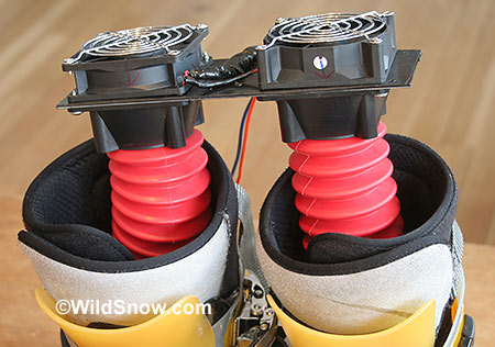 DIY backcountry skiing boot dryer does the job in a tenth the time as commercial models.