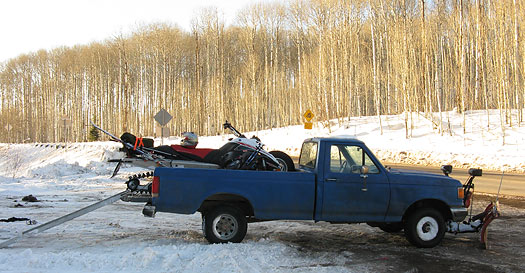 I'm pretty sure our Sled is worth 3 times as much as the truck.