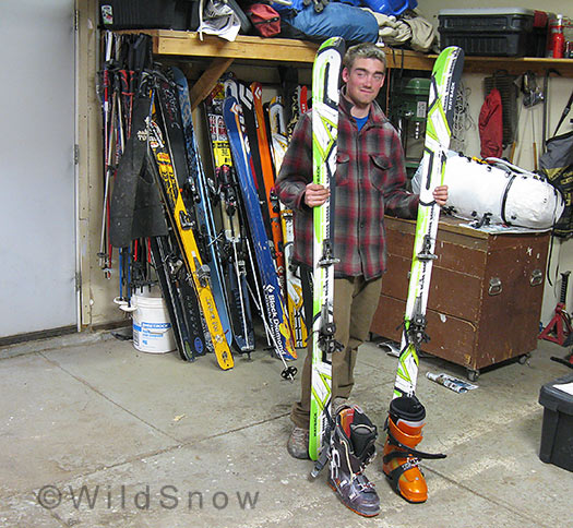 k2 Wayback skis for ski mountaineering
