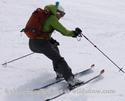  Even when unbuckled the boot was stiff enough to control skis in variable conditions.