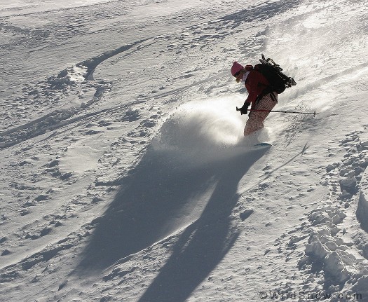 Backcountry snowboarding in Colorado.