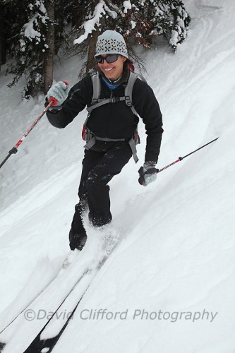 Backcountry skiing in Colorado.