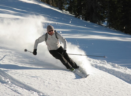Fritz, backcountry skiing from Austria to Colorado.