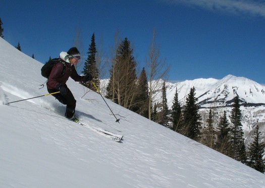 Backcountry skiing Colorado.