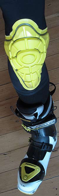 Knee pad for backcountry skiing.