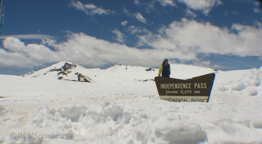 Backcountry skiing Independence Pass, Colorado