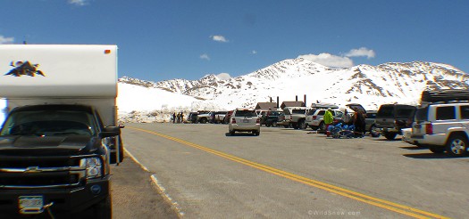 Independence Pass Summit, looking east at Mount Brumley