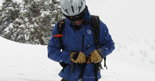 Float buckle, backcountry skiing airbag backpack.