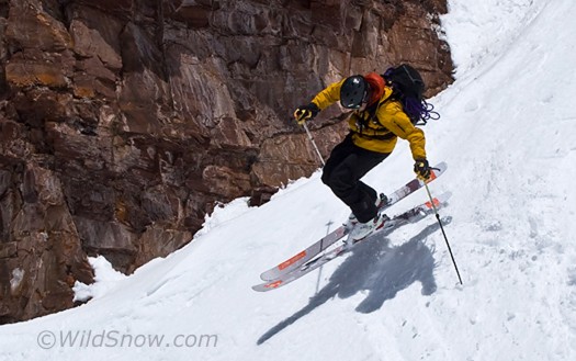 Testing the Voile skis, backcountry skiing in Colorado.