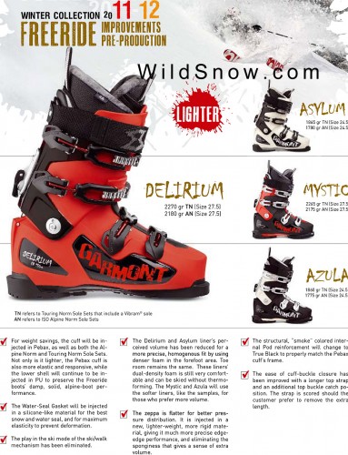 Backcountry skiing Garmont updates flyer.