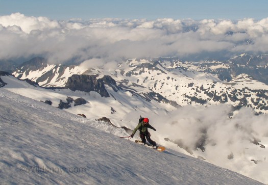 Backcountry skiing in the North Cascades