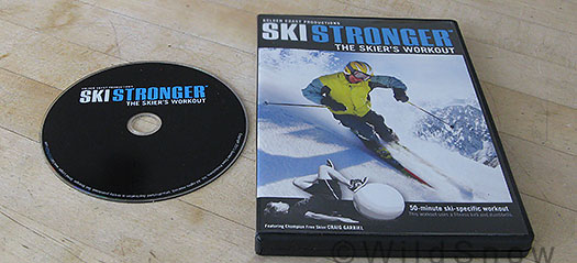 Skier  workout DVD.