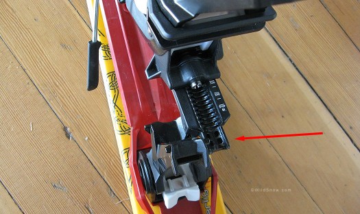 But, as is common with frame bindings, the frame-plate can go off center.