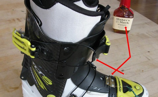 Backcountry skiing boot mods for ski touring and mountaineering.