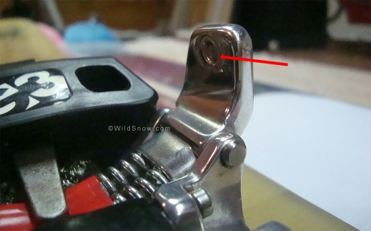 G3 Onyx pin break, detail view.