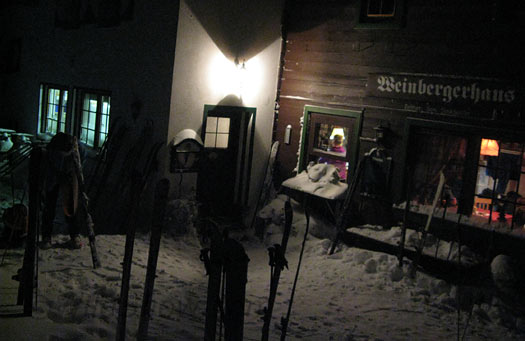 Winbergerhaus backcountry skiing.