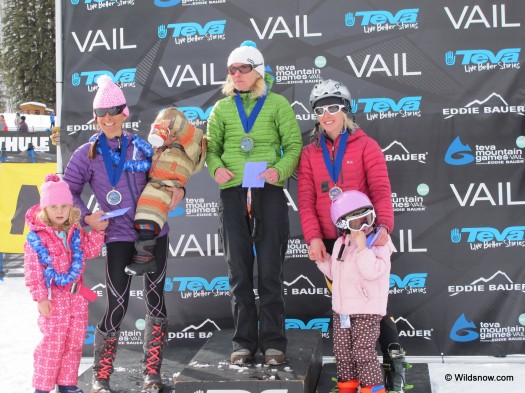 Winter Teva Mountain Games womens advanced podium
