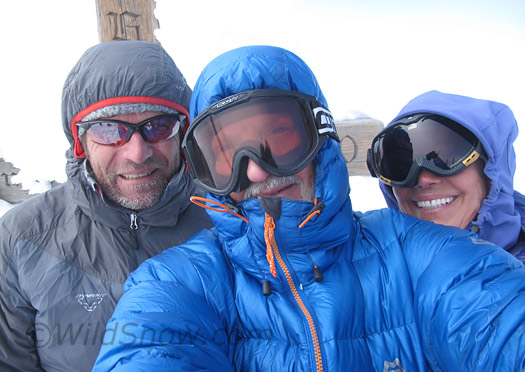 Happy trio at Hocharn summit, after what turned out to be quite a long climb.