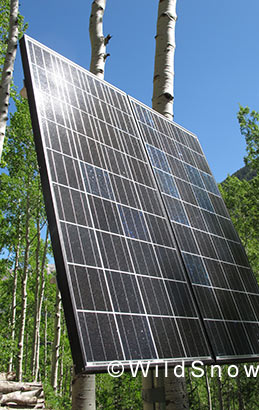 Our panels are a pair of Koyocera 135 watt units.