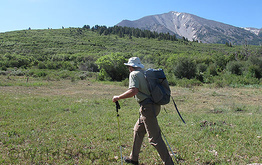 Hiking Mount Sopris BLM Wexner Two Shoes proposed land exchange property.