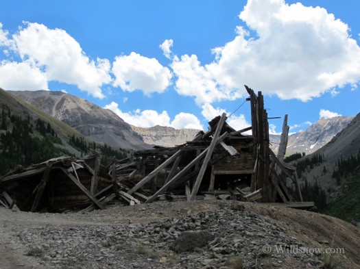 The views of the Tomboy mines are, like most now-defunct mines in Colorado, an interesting but sobering sight.