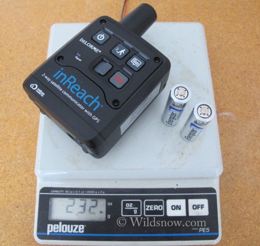 Weight with Lithium batteries comes in at 232 grams (202g without batteries) 8.18 ounces or just over a half pound respectively.