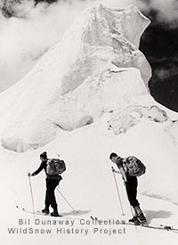Terray and Dunaway head up Mont Blanc in 1953.