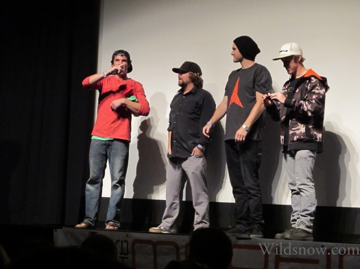 Colter Hinchliffe, Todd Jones, Todd Ligare, and Griffon Post introducing Dream Factory to the Aspen crowd.