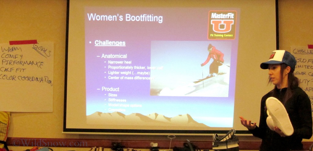 Complexities of female specific boot fitting explained.