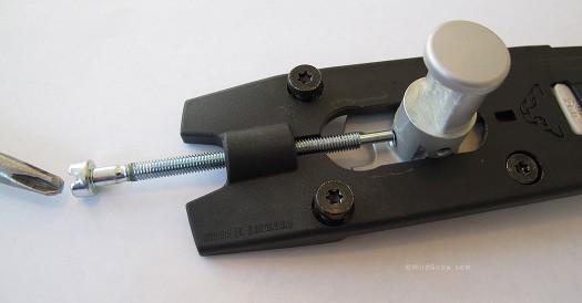 To remove the trapped brake, you have to back out the length adjustment screw. Easier said than done.