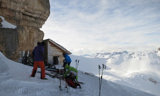 Another view of the tiny mountain hut on Monte Castello. So classic it blew me away.