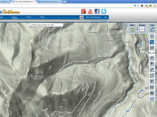 Only topo map Trimble seems to have for Europe is Google terrain view. 
