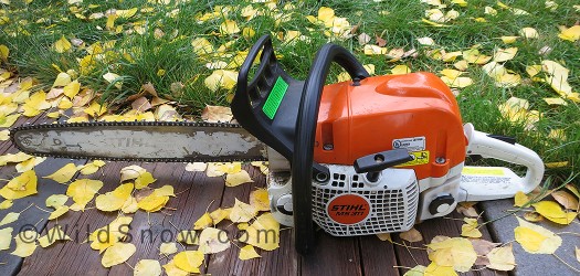 Still life of Stihl.