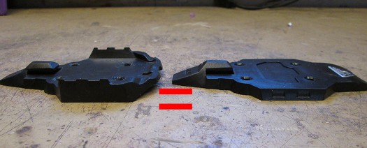 Radical FT (left) and ST toe plates (OEM) appear to be different thicknesses. Would be proof God exists if  one was thicker than the other and could be used as a shim, but alas, in support of the agnostics amongst us they're both only  6.3 mm thick in support of the binding.