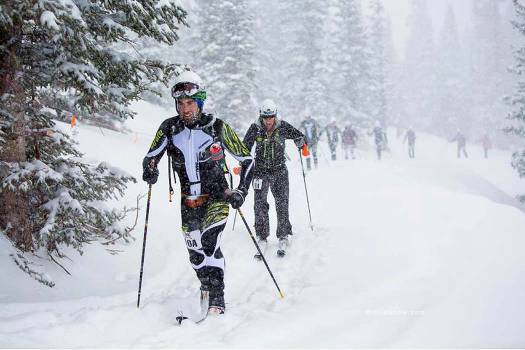 12,000 feet of vert, 25 miles long crossing our local ski areas -- Snowmass, Buttermilk, Aspen Highlands, Aspen Mountain -- a true human powered ski race.