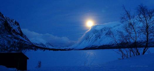 Moonrise over the mountains, magically beautiful.