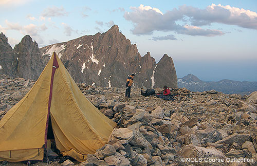 An amazing high camp on Bonney Pass. 