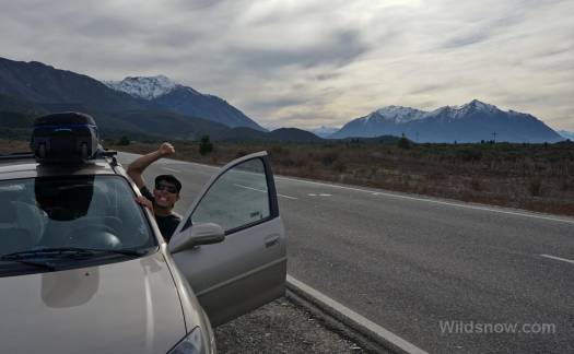 Skyler psyched to be leaving the mountains around Bariloche, and entering the Pampas.