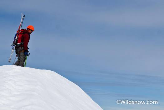 Using the Petzl helmet on a recent ski trip on Colfax peak near Mt. Baker.