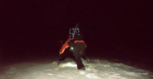 Into the dark purgatory of a nighttime bootpack.