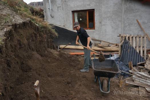Sure, digging out a hillside and moving dozens of wheelbarrows of dirt is a fair trade.