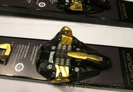 Another view, the toe locks for touring as with most other tech bindings.