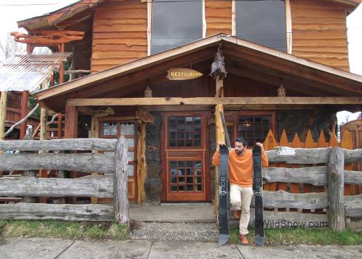 Luis Gomez makes his own splitboards in Lonquimay. 