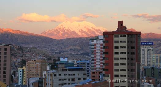 Illimani from La Paz